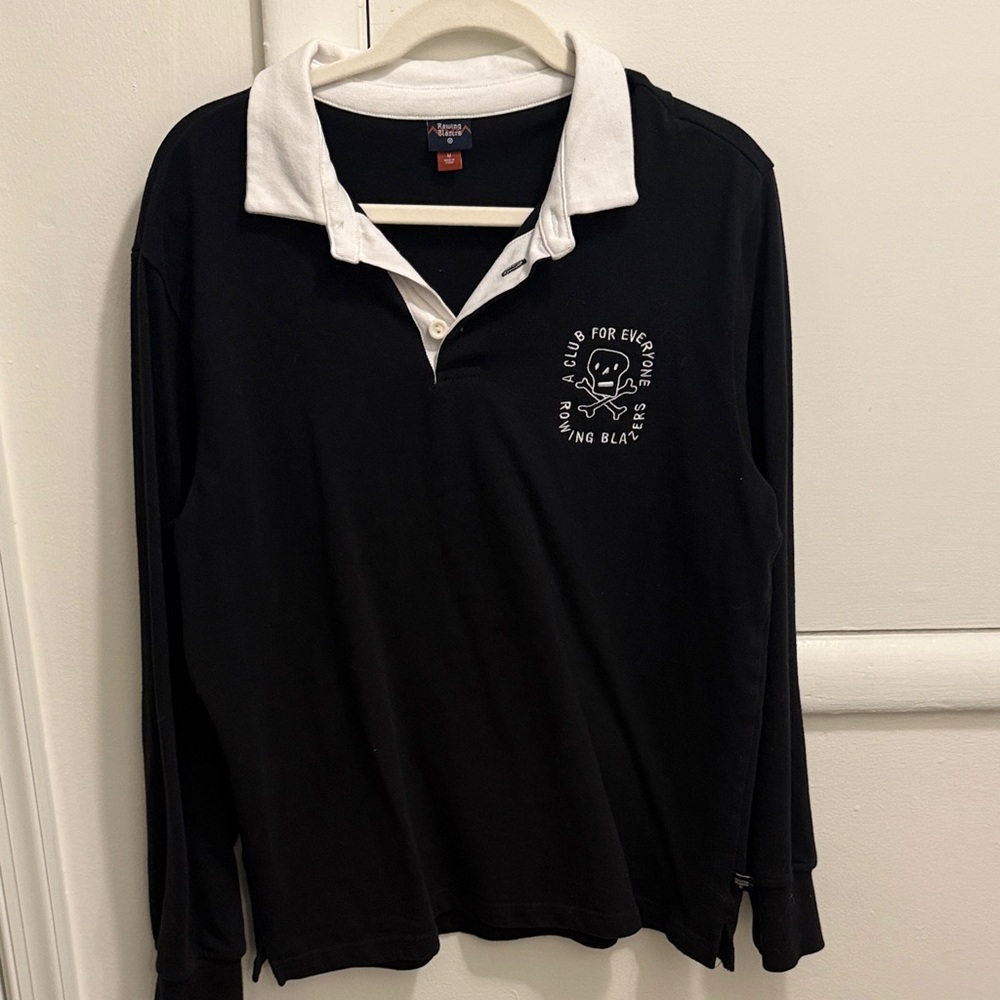 Rowing Blazers x Target Black Polo/Rugby with Skull Detail